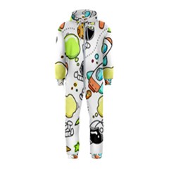 Sketch Cartoon Space Set Hooded Jumpsuit (Kids)