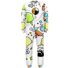 Sketch Cartoon Space Set OnePiece Jumpsuit (Men)