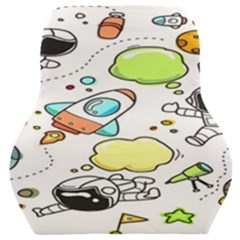 Sketch Cartoon Space Set Car Seat Back Cushion 