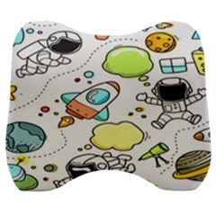 Sketch Cartoon Space Set Velour Head Support Cushion