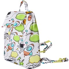 Sketch Cartoon Space Set Buckle Everyday Backpack