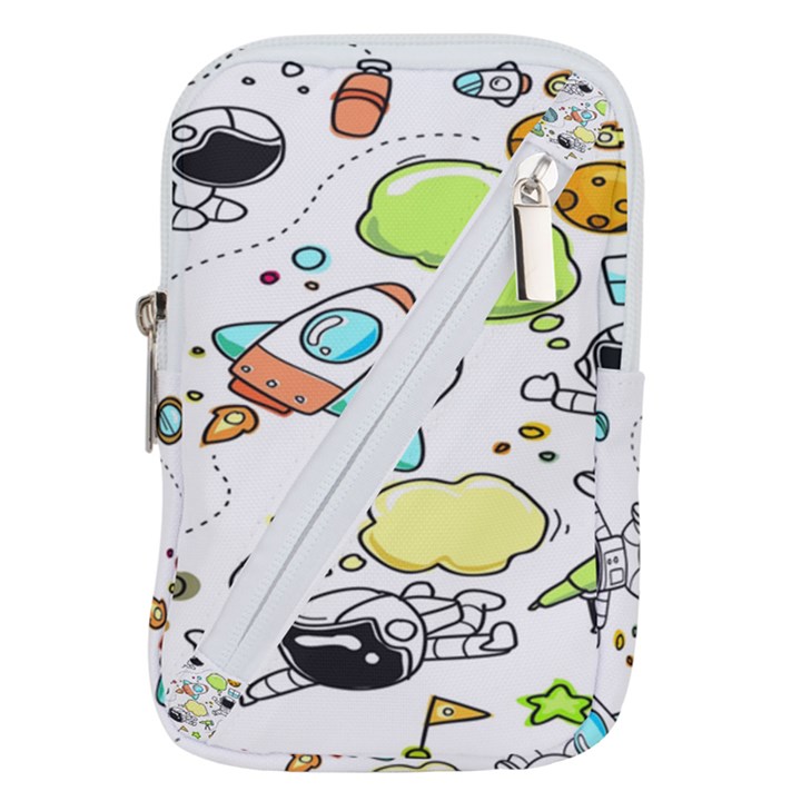 Sketch Cartoon Space Set Belt Pouch Bag (Large)