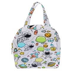 Sketch Cartoon Space Set Boxy Hand Bag