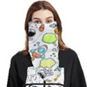 Sketch Cartoon Space Set Face Covering Bandana (Triangle) View1