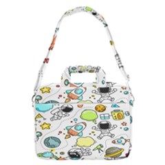 Sketch Cartoon Space Set MacBook Pro 16  Shoulder Laptop Bag