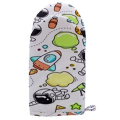 Sketch Cartoon Space Set Microwave Oven Glove