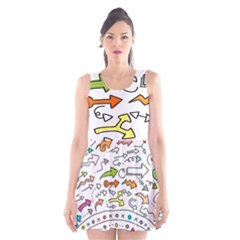 Desktop Pattern Art Graphic Design Scoop Neck Skater Dress