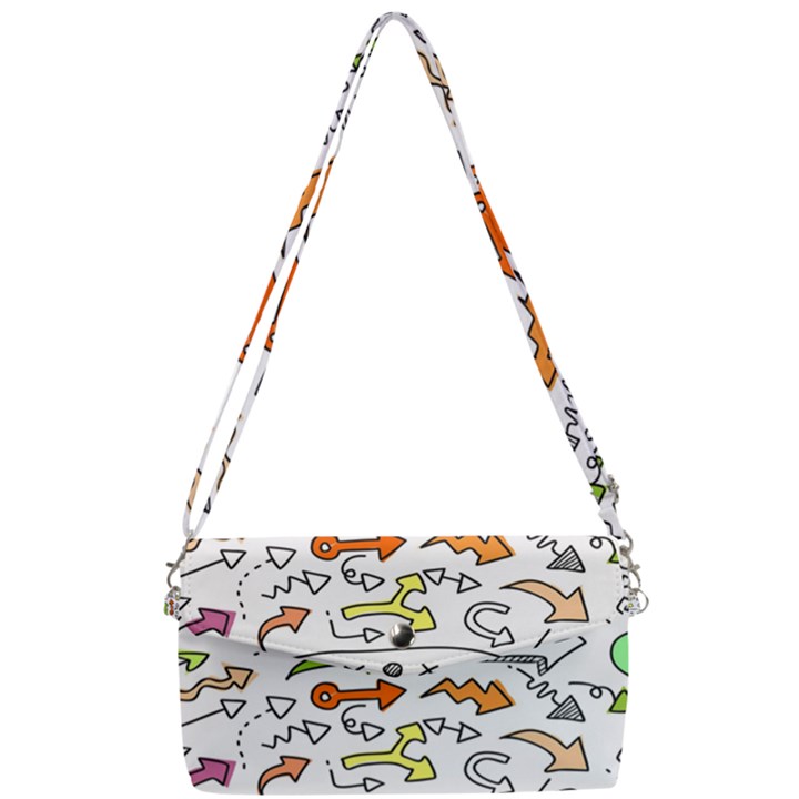 Desktop Pattern Art Graphic Design Removable Strap Clutch Bag