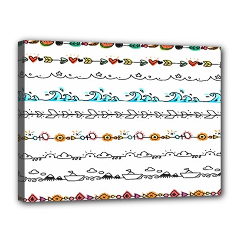 Decoration Element Style Pattern Canvas 16  X 12  (stretched)
