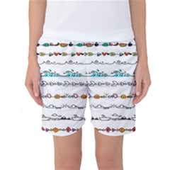 Decoration Element Style Pattern Women s Basketball Shorts