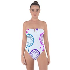 Dreamcatcher Dream Catcher Pattern Tie Back One Piece Swimsuit by Hannah976