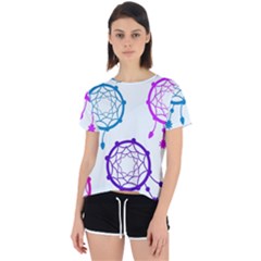 Dreamcatcher Dream Catcher Pattern Open Back Sport T-shirt by Hannah976