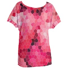Mosaic Structure Pattern Background Women s Oversized T-shirt by Hannah976