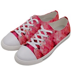 Mosaic Structure Pattern Background Women s Low Top Canvas Sneakers