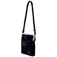 Fractal Transfer Metallic Black Multi Function Travel Bag by Hannah976