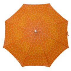 Orange Mosaic Structure Background Straight Umbrellas