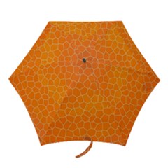 Orange Mosaic Structure Background Mini Folding Umbrellas