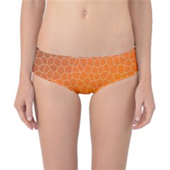 Orange Mosaic Structure Background Classic Bikini Bottoms