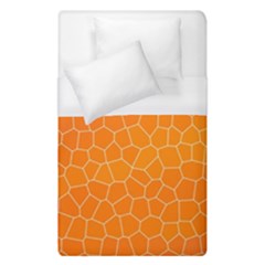 Orange Mosaic Structure Background Duvet Cover (Single Size)