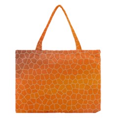 Orange Mosaic Structure Background Medium Tote Bag