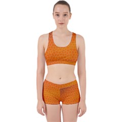 Orange Mosaic Structure Background Work It Out Gym Set