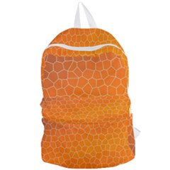 Orange Mosaic Structure Background Foldable Lightweight Backpack