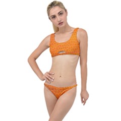 Orange Mosaic Structure Background The Little Details Bikini Set