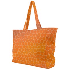 Orange Mosaic Structure Background Simple Shoulder Bag