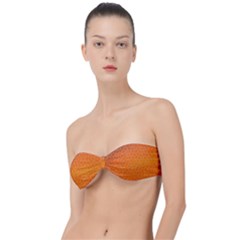 Orange Mosaic Structure Background Classic Bandeau Bikini Top 