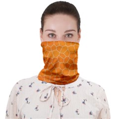 Orange Mosaic Structure Background Face Covering Bandana (Adult)