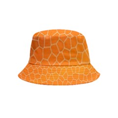 Orange Mosaic Structure Background Bucket Hat (Kids)