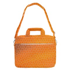 Orange Mosaic Structure Background MacBook Pro 13  Shoulder Laptop Bag 