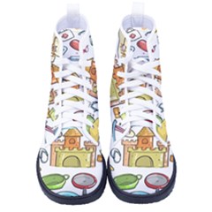 Baby Equipment Child Sketch Hand Men s High-top Canvas Sneakers by Hannah976