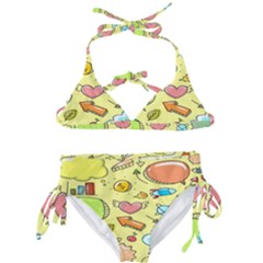 Cute Sketch Child Graphic Funny Kids  Classic Bikini Set by Hannah976