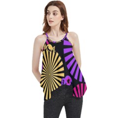 Seamless Halloween Day Of The Dead Flowy Camisole Tank Top by Hannah976