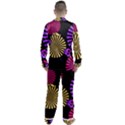 Seamless Halloween Day Of The Dead Men s Long Sleeve Satin Pajamas Set View2