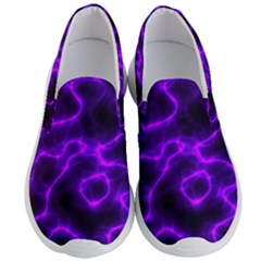 Purple Pattern Background Structure Men s Lightweight Slip Ons by Hannah976