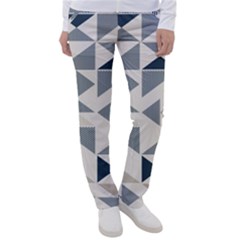 Geometric Triangle Modern Mosaic Women s Casual Pants by Hannah976