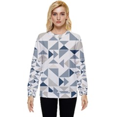 Geometric Triangle Modern Mosaic Hidden Pocket Sweatshirt by Hannah976