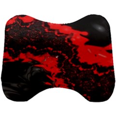 Red Black Fractal Mandelbrot Art Wallpaper Head Support Cushion