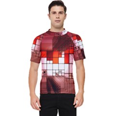 Pattern Structure Light Patterns Men s Short Sleeve Rash Guard