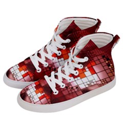 Pattern Structure Light Patterns Women s Hi-Top Skate Sneakers