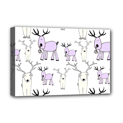 Cute Deers  Deluxe Canvas 18  X 12  (stretched)