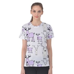 Cute Deers  Women s Cotton T-shirt