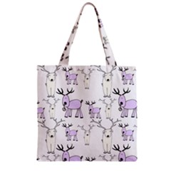 Cute Deers  Zipper Grocery Tote Bag