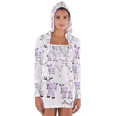 Cute Deers  Long Sleeve Hooded T-shirt