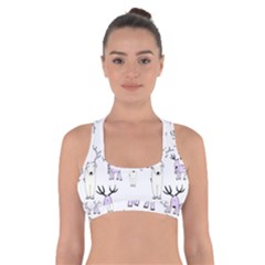 Cute Deers  Cross Back Sports Bra