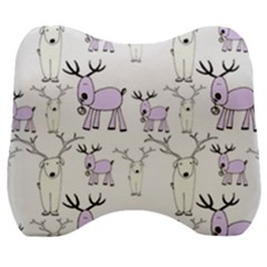 Cute Deers  Velour Head Support Cushion
