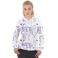 Cute Deers  Women s Overhead Hoodie