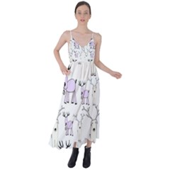 Cute Deers  Tie Back Maxi Dress